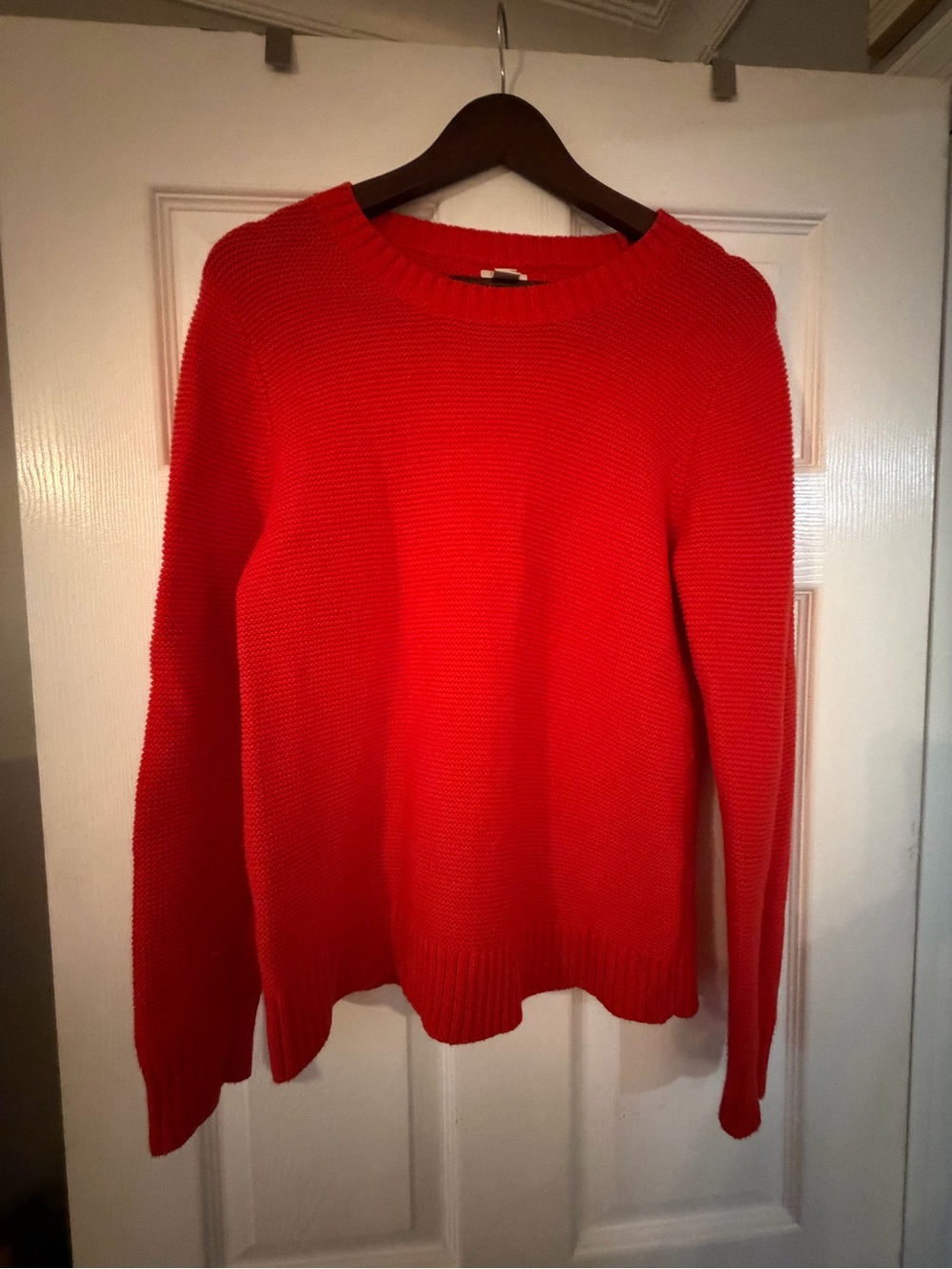 JCrew Classic Crewneck Red Women's Sweater